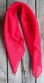 Show Scarf (Silk) - 19" x 19" Square (Red)