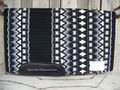 Custom Domino Show Blanket - 40x34 (Black Base with Grey and Cream Accents)