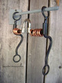 Bit - Black Satin Training Bit with Correction Mouth, Copper Rings