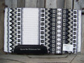 Custom Domino Show Blanket - 40x34 (Cream Base with Gray Accents)
