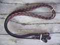 English Reins - Extra Long Warmblood, Exselle Elite Medium Brown Laced