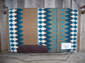 Custom Limited Edition Show Blanket - 40x34 (Indian Tan Base/Aqua Accents)
