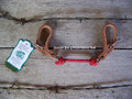 Curb - Harness Leather with Rope (Red)
