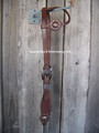 Headstall - Oiled Cowboy Culture Flower Buckle w/Cross Concho