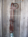 Headstall - Oiled Cowboy Culture Flower Buckle w/Diamond Concho
