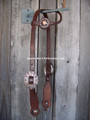 Headstall - Oiled Cowboy Culture Spotted Buckle w/Copper Berry Concho