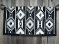2x2 Show Blanket - 38x34 (Black Base/Cream and Grey Accents) by Mayatex
