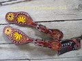 Spur Straps - Beaded Sunflowers (Youth) by Rafter T Ranch Company