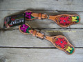 Spur Straps - Painted Multi Color Flowers (Youth) by Rafter T Ranch Company