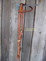 Headstall - One Ear Natural Oil w/Rawhide Braid Keepers (Worm)