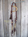 Headstall - Rawhide Braid One Ear (Dark Oil)