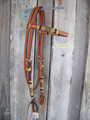 Headstall - Rawhide Braid Browband (Light Oil)