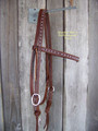 Headstall - Browband w/Stainless Steel Dots (Dark Oil)