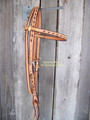 Headstall - Browband Rough Out w/Buckstitch (Brown)