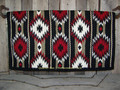 2x2 Show Blanket - 38x34 (Black Base/Red and Sand Accents) by Mayatex