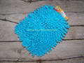 Wash Mitt - Lined Chenille Wash/Applicator Mitt (Turquoise)