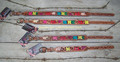 Dog Collar - Hand Painted Multi-Colored Flowers by Rafter T Ranch