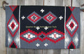 Square-Cut Show Blanket - 38x34 by Mayatex (Charcoal/Black/Red)