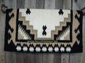 Haymaker Show Blanket - 38x34 (Black Base/Cream, Sand, Taupe Accents) by Mayatex