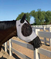 Fly Mask - Professional Choice Comfort Fit w/Nose Fringe (Gray - Horse)