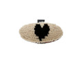 Brush - Tail Tamer Large Oval Wooden Goat Hair