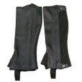Half Chaps - Pebbled Leather Adult (Black)