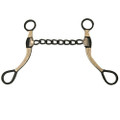 Bit - Black Antique Finish, Silver Engraving, Chain