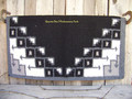 The New Pueblo Show Blanket - 38x34 (Black/Charcoal/Ash/Cream) by Mayatex
