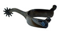 Spurs - Black Satin Long Shank