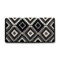 Cactus Flower Show Blanket - 38x34 (Black Base/Gray and Cream Accents) by Mayatex
