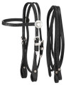 Headstall - Miniature Browband w/German Siler Set