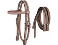 Headstall - Miniature Browband Roughout with Reins