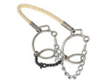 Bit - Silver Star Twisted Sweet Iron Snaffle w/Rope Nose