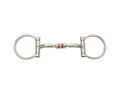 Bit - Dee Ring, Copper Tongue Relief, 3 Piece Mouth