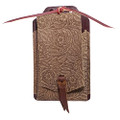 Cell Phone Case - Rear Flank Cinch (Taupe Floral)