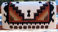 Haymaker Show Blanket - 38x34 (Cream Base/Chestnut and Rust Tone Accents) by Mayatex