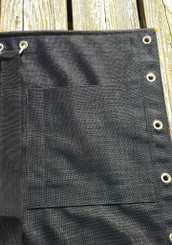 Optional 10" x 10" Sewn-on Black Mesh Halyard Pocket