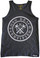 6.0 oz (10.0 oz Canada) 100% cotton tubular jersey. Classic Tank Top fit, double-needle bottom hem, with bound collar and armholes. Pre-shrunk to minimize shrinkage