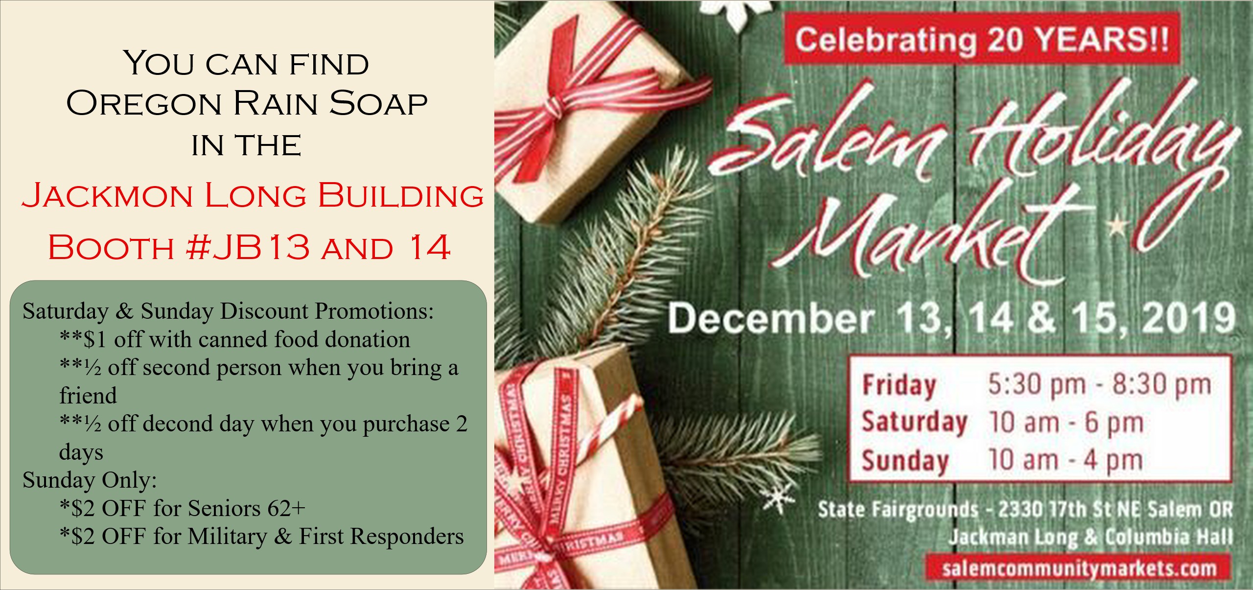 Oregon Rain Soap Handmade product made with real Oregon rain!