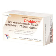 [2101051] Orabloc Articaine Anesthetic Cartiridges, Epinephrine 1:100,000