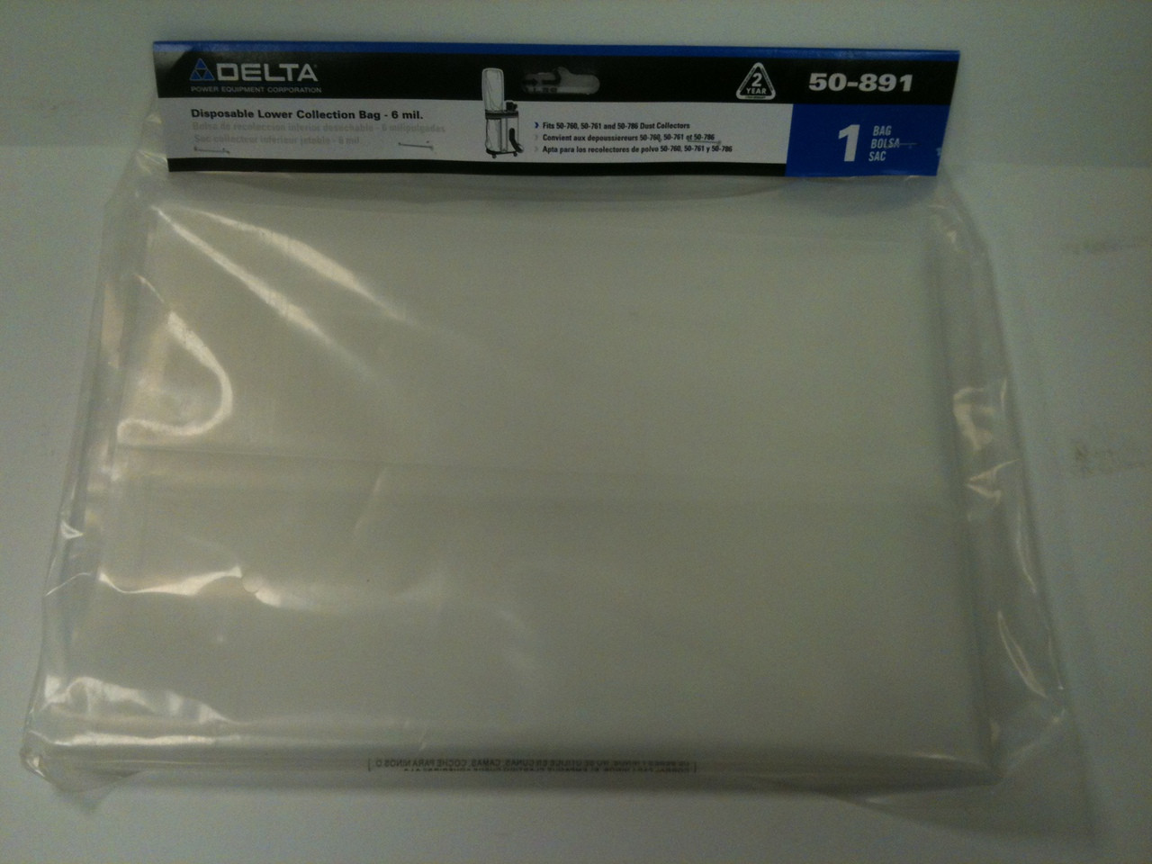 Delta 50-891 6 Mil Lower Collection Bag 3x for sale online 