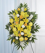 Yellow and White Standing Spray