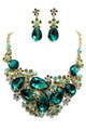 Adorable Aqua Necklace with matching earrings.
