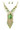 Gold and Green Necklace with matching earrings