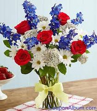 Fresh Mixed Floral Arrangement with vase