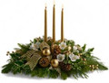 Fresh Christmas Centerpiece Mix with Candles and decor