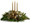 Fresh Christmas Centerpiece Mix with Candles and decor