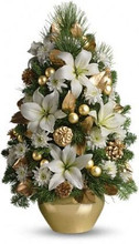 Fresh Christmas Mini Tree Mix with decor