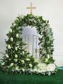 Beautiful Fresh Floral Gate Of Heaven Tribute