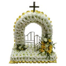 Beautiful Fresh Floral Gate Of Heaven Tribute